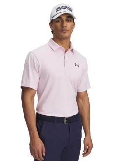 Under Armour Shirts|Playoff 3.0 Stripe Polo - Prime Pink/Downpour Grey