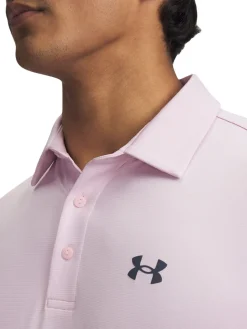 Under Armour Shirts|Playoff 3.0 Stripe Polo - Prime Pink/Downpour Grey