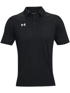 Under Armour Clearance Clothing|Team Tech Polo Shirt - Black