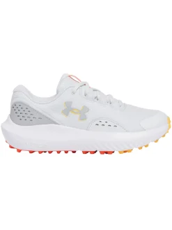 Under Armour Junior Golf Shoes|Youth Surge Golf Shoes - Distant Grey/Mod Grey