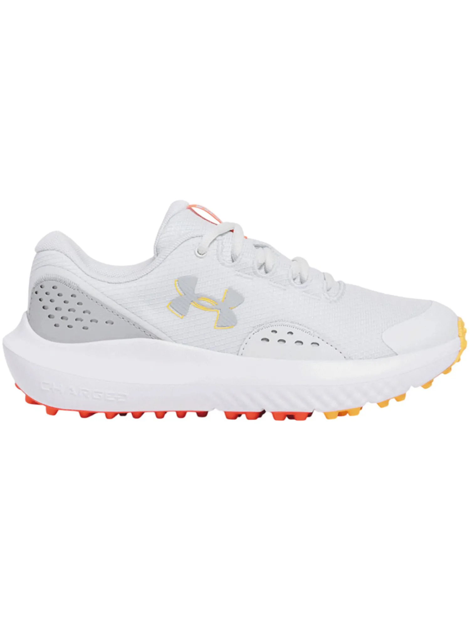 Under Armour Junior Golf Shoes|Youth Surge Golf Shoes - Distant Grey/Mod Grey