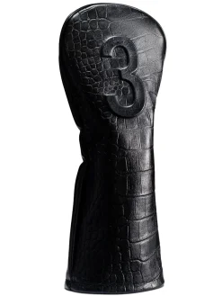 Vessel Club Covers|Lux Embosse Headcover - Croc Black