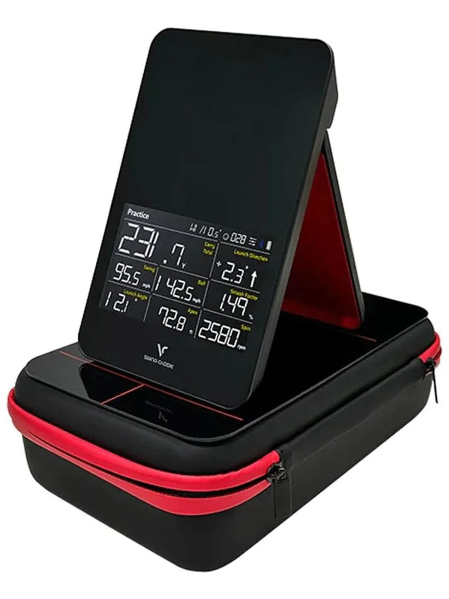 Voice Caddie Launch Monitors|Voide Caddie SC4 Protective Pouch - Black/Red