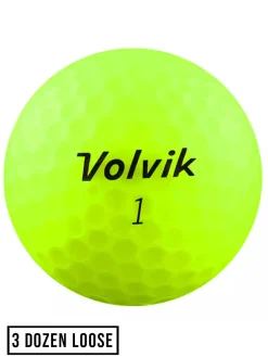 Volvik New Golf Balls|Novelty Golf Balls|Vimat Loose Golf Balls - 3 Dozen
