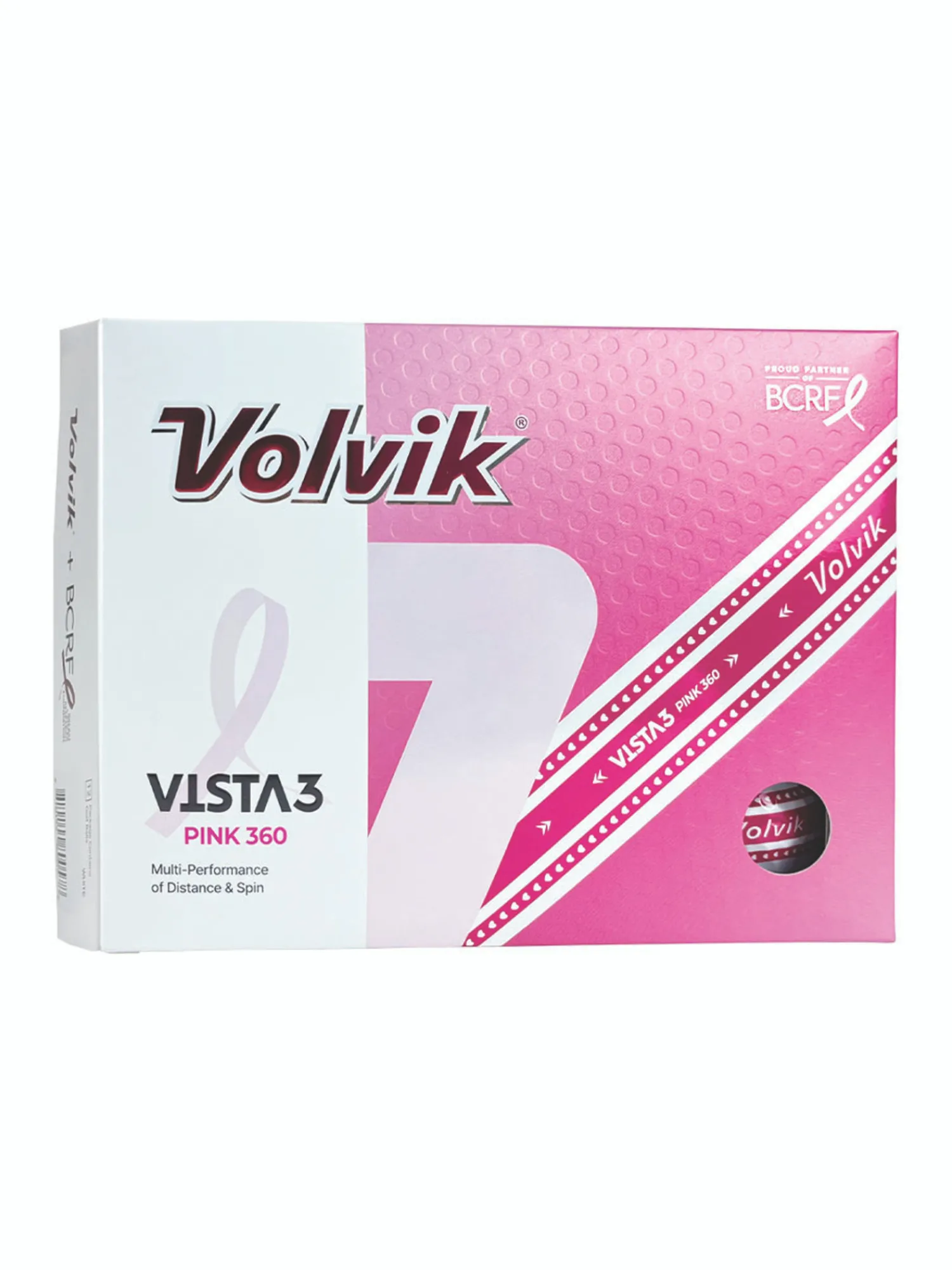 Volvik New Golf Balls|Clearance Gloves|Vista3 Prism 360 - Pink