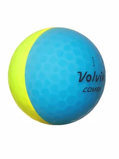 Volvik New Golf Balls|Vivid Combi Golf Balls - 1 Dozen Multi