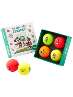 Volvik Novelty Golf Balls|Vivid Disney Christmas 4 Pack - Multi