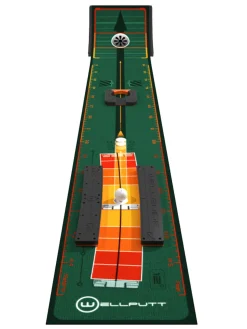 WellPutt Training Aids|Stroke Master Putting Mat - Green