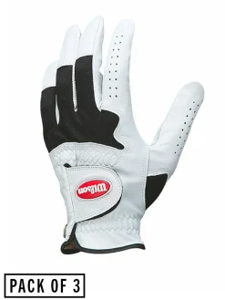 Wilson Clearance Gloves|Advantage Golf Glove 3 Pack - White