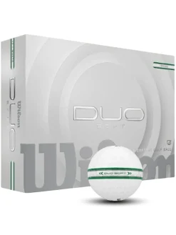 Wilson New Golf Balls|DUO Soft TRK360 Golf Balls - White/Green